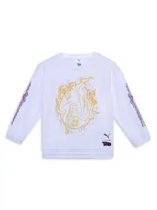 Puma x Trolls Kids Printed Round Neck Sweatshirt