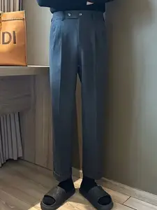 StyleCast x Revolte Men Slim Fit Easy Wash Trousers