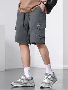 StyleCast x Revolte Men Relaxed Fit Knee Length Cargo Shorts