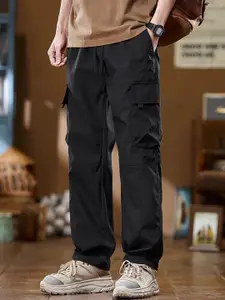 StyleCast x Revolte Men Regular Fit Mid-Rise Cargos Trousers