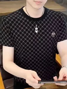 StyleCast Men Brand Logo Round Neck T-shirt