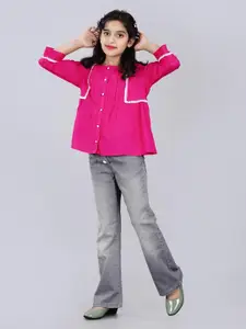 DMP FASHION Girls Solid Cotton Top