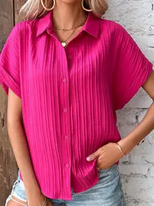 StyleCast Women Opaque Striped Casual Shirt