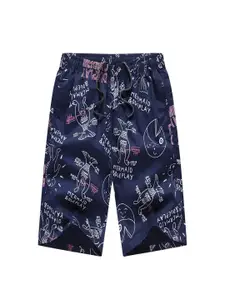 StyleCast x Revolte Men Printed Regular Fit Mid-Rise Cotton Shorts