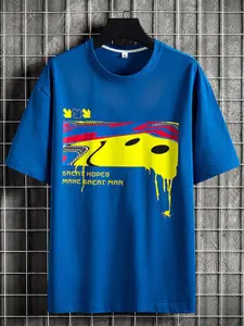 StyleCast x Revolte Men Graphic Round Neck Regular Fit T-shirt