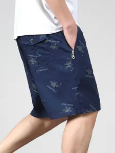 StyleCast x Revolte Men Printed Cotton Shorts