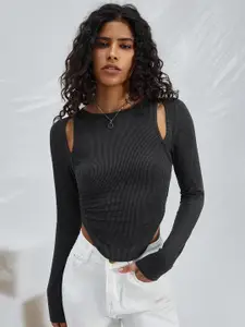 StyleCast Women Cut Out Knits Top