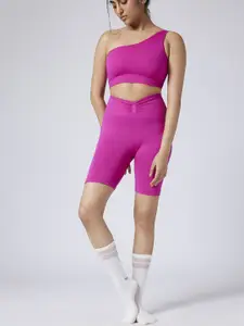 FEIER Women Skinny Fit High-Rise Sports Shorts