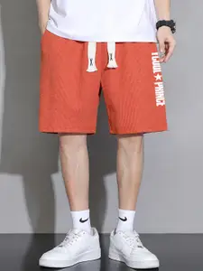 StyleCast x Revolte Men Typography Printed Shorts