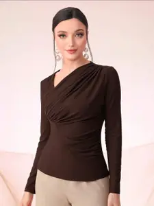 StyleCast Women Long Sleeves Wrap Top