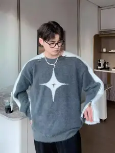 StyleCast x Revolte Men Cable Knit Pullover Sweater