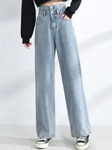 StyleCast Women Cotton Straight Fit High-Rise Jeans