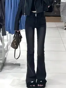 StyleCast Women Bootcut High-Rise Heavy Fade Jeans