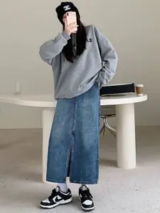 StyleCast Straight Midi Skirt