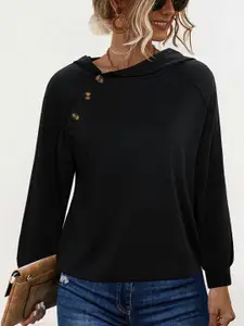 StyleCast x Revolte Women Solid Hood Pullover Sweatshirt