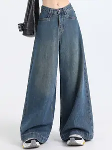 StyleCast x Revolte Women Flared Light Fade Jeans