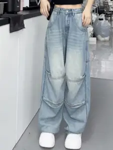 StyleCast Women Cotton Relaxed Fit Light Fade Jeans