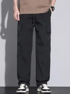 StyleCast x Revolte Men Mid-Rise Loose Fit Easy Wash Cargos