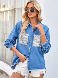 StyleCast Women Opaque Casual Shirt