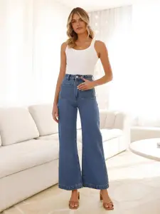 StyleCast Women Wide Leg High-Rise Jeans
