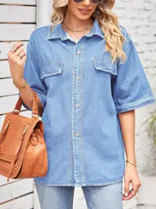 StyleCast Women Opaque Casual Shirt