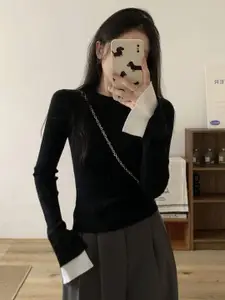 StyleCast Women Round Neck Long Sleeves Pullover