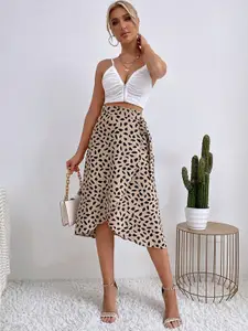 StyleCast x Revolte Printed  Wrap Midi Skirts