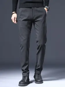 StyleCast x Revolte Men Slim Fit Easy Wash Formal Trousers