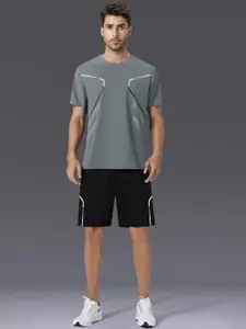 StyleCast x Revolte Printed Short Sleeves T-Shirt With Shorts