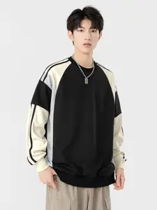 StyleCast x Revolte Men Round Neck Colourblocked Sweatshirt