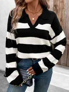 StyleCast x Revolte Women Striped Pullover Sweater