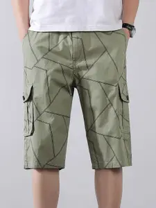 StyleCast x Revolte Men Regular Fit Mid-Rise Cargo Shorts