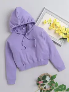 BAESD Girls Solid Hooded Sweatshirt