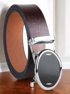 Provogue Men Textured Leather Formal Belt