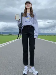 StyleCast Women Straight Fit High-Rise Jeans