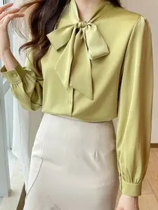 StyleCast Women Solid Tie-Ups Top