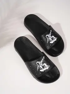 PERY PAO Men Printed Sliders Flip Flops