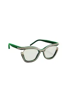 ZAADRAN Men Embellished Full Rim Wayfarer Sunglasses With Polarised UV Protected Lens