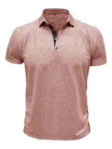 StyleCast x Revolte Men Solid Polo Collar T-shirt