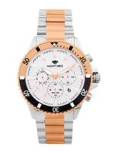 MONT NEO Men Embellished Dial & Bracelet Style Straps Analogue Watch 3510M-M1403