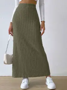 StyleCast Women Striped Straight Maxi Skirts
