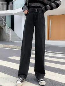 StyleCast Women Straight Fit High-Rise Jeans