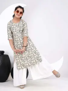 DMP FASHION Floral Print Cotton Top