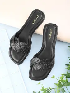 CORSICA Women Textured Regular Open Toe Flats