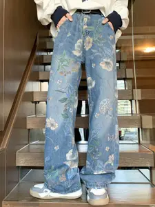 StyleCast Men Mid-Rise Wide Leg Jeans