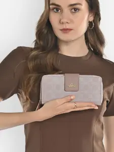 Lavie Women Ethnic Motifs Printed Zip Around Wallet