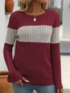 StyleCast x Revolte StyleCast Women Colourblocked Round Neck Top