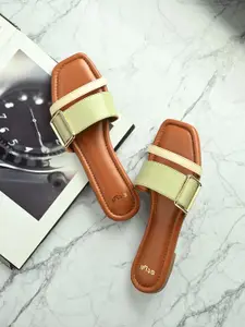 Styli Women Embellished  Cushioned Sole Open Toe Flats