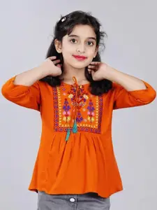 DMP FASHION Girls Ethnic Motifs Printed Tops
