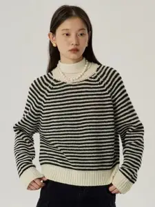 StyleCast Women Striped Pullover Sweaters